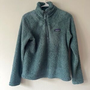Patagonia Los Gatos Teal 1/4 Zip Women’s Pullover Sweater